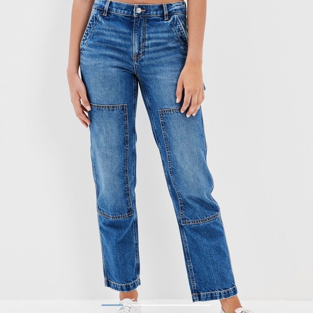 American Eagle 90s Straight Jeans Size 16 Short